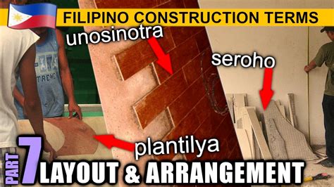 FILIPINO CONSTRUCTION TERMS GUIDE .
